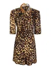 Stella Mccartney Woman Mini Dress Black Size 6-8 Viscose, Elastane In Pink