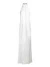 Stella Mccartney Envers Draped Satin Halterneck Dress