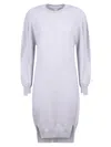 Stella Mccartney Women's Poplin Dress In Grey