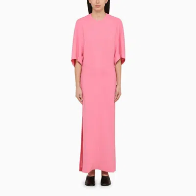 Stella Mccartney Gathered Maxi Dress In Pink