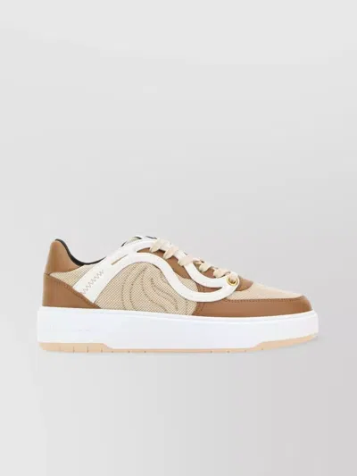 STELLA MCCARTNEY DUAL-TONE FABRIC S-WAVE 1 SNEAKERS