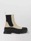 Stella Mccartney Dual-tone Trace Ankle Boots In Neutral