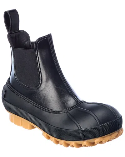 Stella Mccartney Faux Leather And Rubber Chelsea Boots In Black