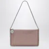 Stella Mccartney Dusty Wallet Bag With Chain And Strass In Pink