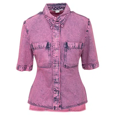 Pre-owned Stella Mccartney Dyed Denim Shirt - '10s In Purple
