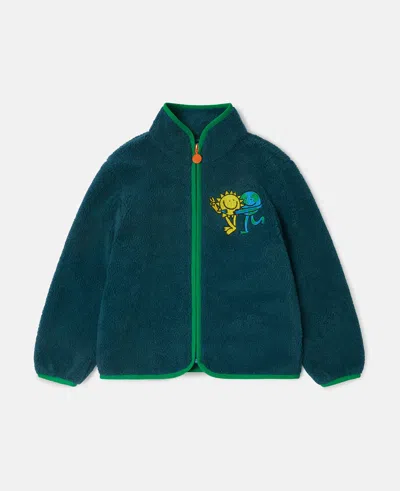 Stella Mccartney Kids' Earth Friends Graphic Fleece In Blue