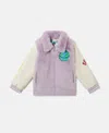Stella Mccartney Earth Friends Graphic Plush Teddy Jacket