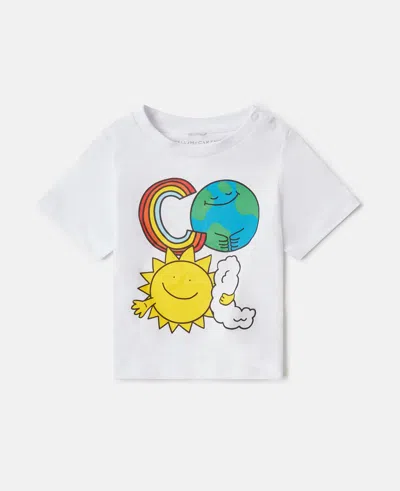 Stella Mccartney Earth Friends Graphic T-shirt In White