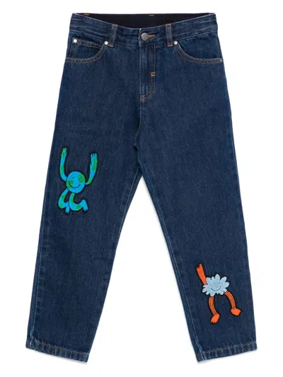 Stella Mccartney Kids' Earth Friends Jeans In Blue
