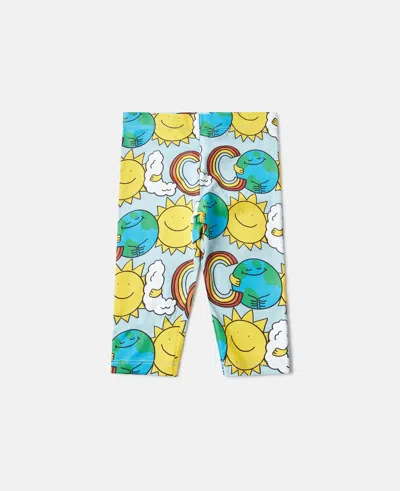 Stella Mccartney Earth Friends Print Leggings In Multi