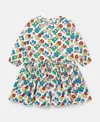 Stella Mccartney Earth Friends Text Print Long-sleeve Dress In Multi