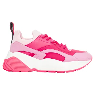 Stella Mccartney Eclypse Fabric Patchwork Dad Sneakers In Pink