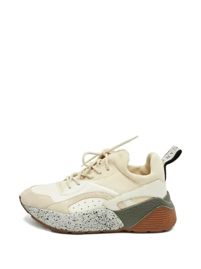 Pre-owned Stella Mccartney Eclypse Layered-panels Sneakers In Neutral