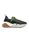 Stella Mccartney Paneled Sneakers In Faux Leather In Multicolor