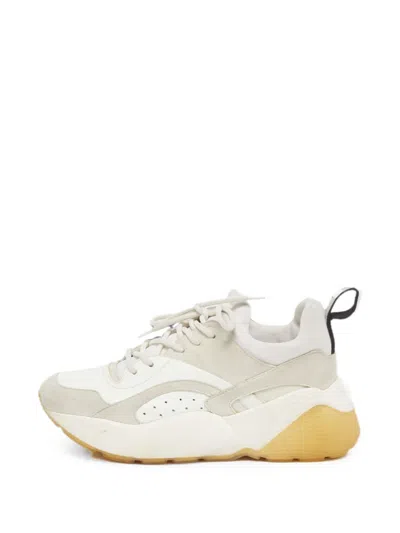 Pre-owned Stella Mccartney Eclypse Panelled Sneakers In White