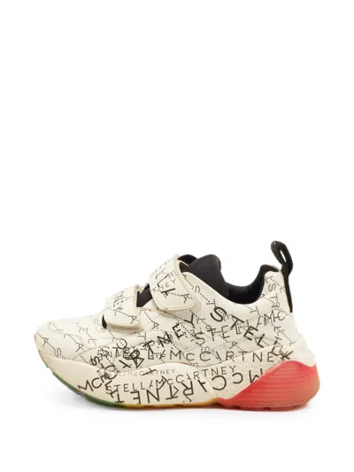 Pre-owned Stella Mccartney Eclypse Touch-strap Sneakers In White