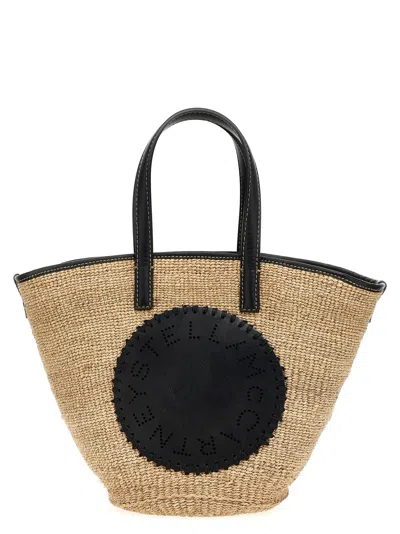 Stella Mccartney Eco Abaca Basket Crossbody Bags Black