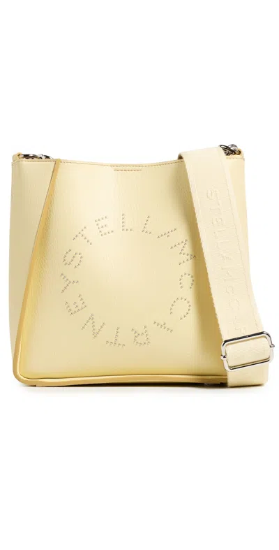 Stella Mccartney Eco Embossed Grainy Alter Mat With Studded Logo Crossbody Bag Canary Yellow