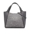 Stella Mccartney Eco Felt Top-handle Shoulder Bag In Gray