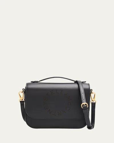 Stella Mccartney Eco Grain Vegan Leather Crossbody Bag In Black