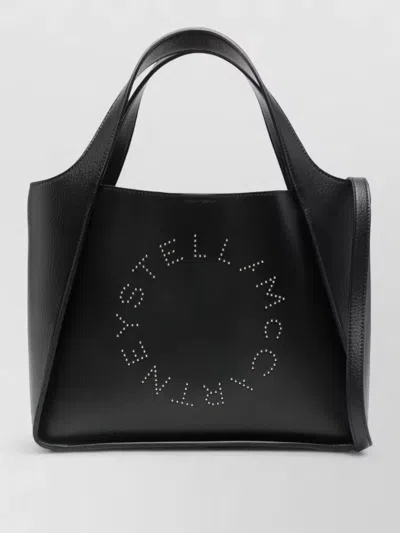 Stella Mccartney Eco Leather Tote Bag With Top Handle In Black