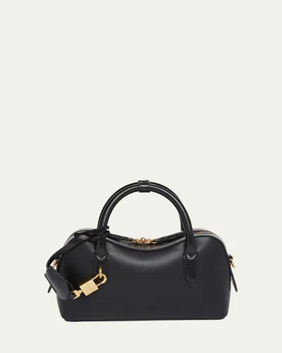 Stella Mccartney Ryder Grainy Eco Mat Top Handle Bag In Black