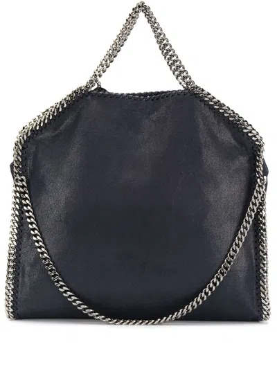 Stella Mccartney Eco Shaggy Deer Falabella 3-chain Bag In Black