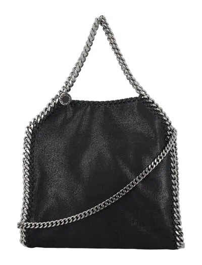 Stella Mccartney Eco Shaggy Deer Falabella Mini Tote Handbag For Women: Black Ss24 In Brown