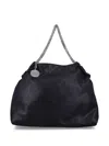 Stella Mccartney Soft Textured Black Bag With Elegant Chain Strap