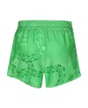 Stella Mccartney Elastic Shorts In Green
