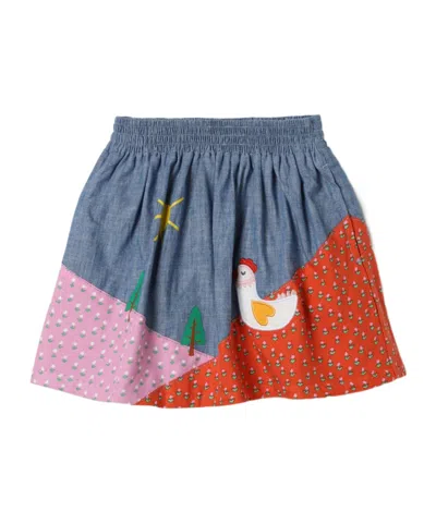 Stella Mccartney Elastic Waist Skirt In Multi