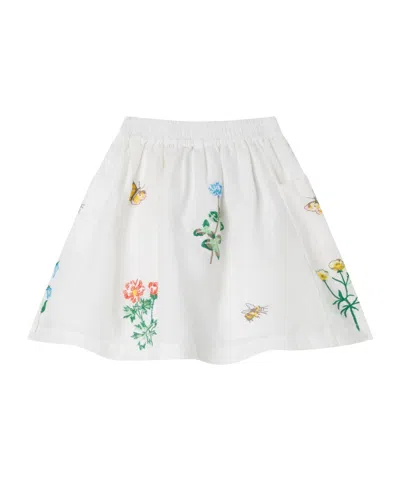 Stella Mccartney Elastic Waist Skirt In White