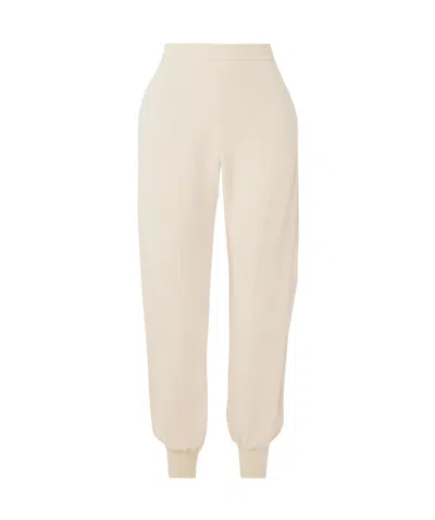 Stella Mccartney Elastic Waist Sweatpants In Nude