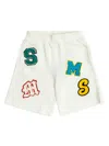 Stella Mccartney Elastic Waistband Shorts In White