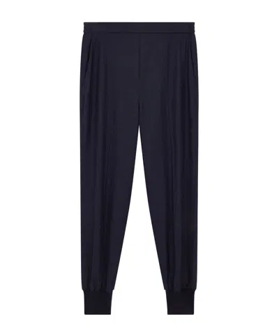 STELLA MCCARTNEY STELLA MCCARTNEY ELASTICATED ANKLES FLANNEL JOGGERS