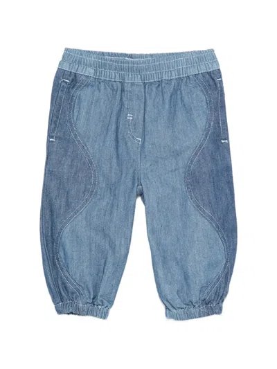 Stella Mccartney Babies' Elasticated Jeans In Blue