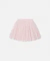 Stella Mccartney Elasticated Layered Tulle Skirt In Pink