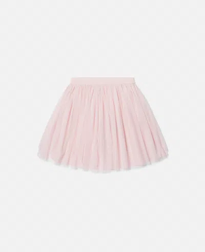 Stella Mccartney Elasticated Layered Tulle Skirt In Pink