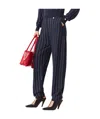 Stella Mccartney Elasticated Waistband Pinstripe Sweatpants In Navy Blue