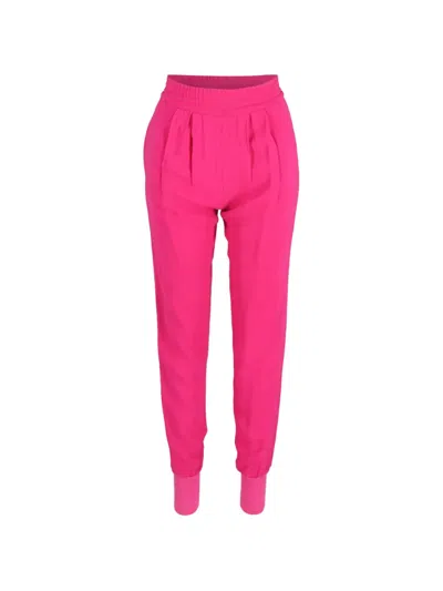Pre-owned Stella Mccartney Elasticated-waistband Track Pants In Pink