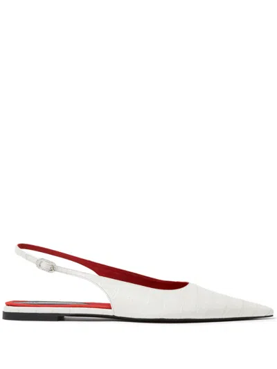STELLA MCCARTNEY ELSA COCCO ALT REPTILE BALLERINA SHOES