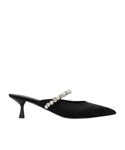 Stella Mccartney Elsa Heeled Mules In Black