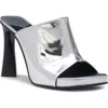 Stella Mccartney Elsa Mirror Slide Sandal In 8101 Silver