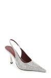 Stella Mccartney Elsa Shiny Pumps In Patent Leather In Silver