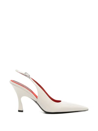 Pre-owned Stella Mccartney Elsa Slingback-strap Pumps In Neutral