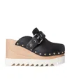 Stella Mccartney Elyse 100mm Stud-embellished Sandals In Black