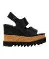 Stella Mccartney Black Elyse Alter Mat Platform Heeled Sandals In Black