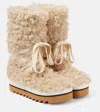 Stella Mccartney Elyse Faux Fur Snow Boots In White