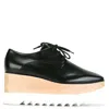 Stella Mccartney Elyse Lace Up Platforms In Black