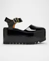 Stella Mccartney Elyse Patent Platform Pumps